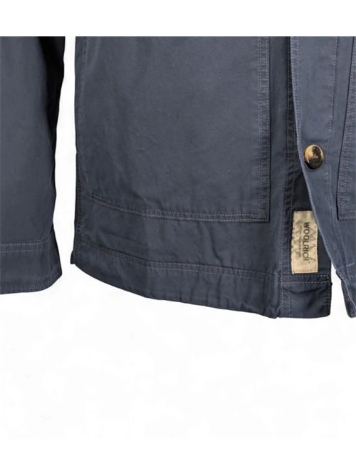 POPLIN OVERSHIRT GD WOOLRICH | CFWOOS2035MRUT41323989 MELTON BLUE